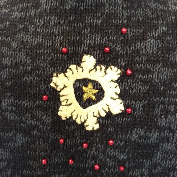 Women's Chritmas Sweater by Designer Studio Originals - Petite/Medium - Zip-Up - Picture 3 of 11